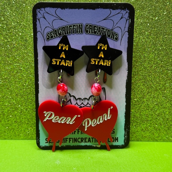 Pearl-I'm A Star Earrings - Picture 1 of 4